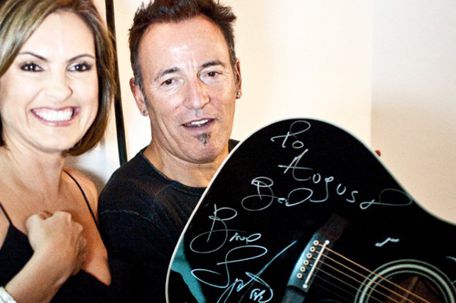 Bruce Springsteen with a familiar face from a previous Stand Up For Heroes event